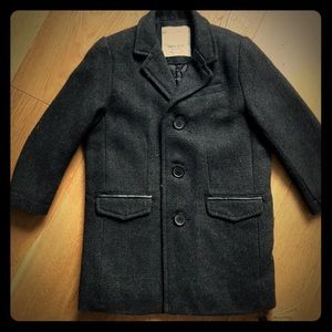 Zara boys mid-length wool coat size 3-4 yrs old.